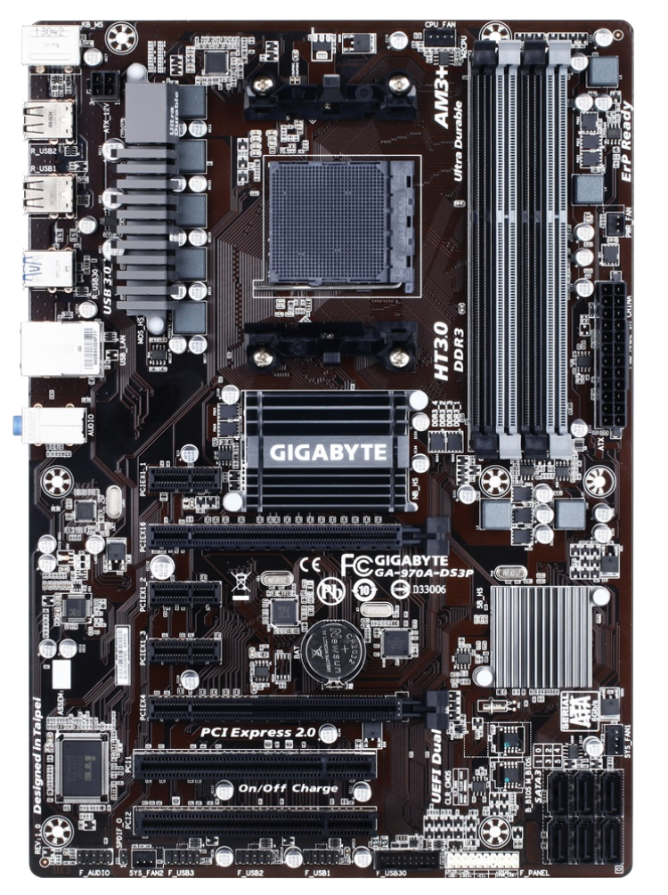 Gigabyte ga 970a ds3p подключение проводов